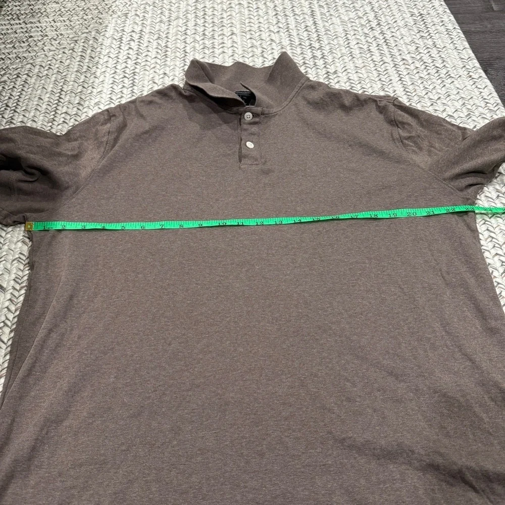 Banana Republic Brown Luxe Touch Performance Short Sleeve Polo